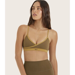 Set Active Airluxe Breathe Pipeline Sports Bra Otter XL Athletic Athleisure Yoga